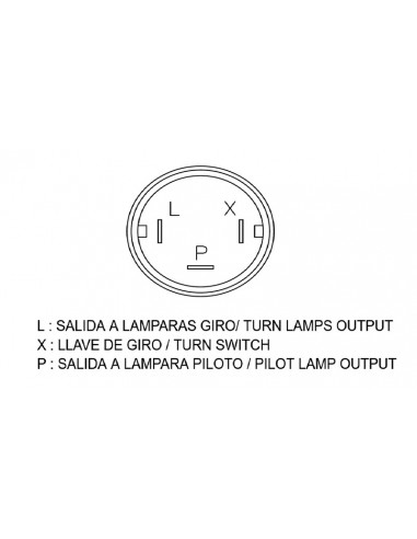 Relais de clignotant TECNIUM DZE OE 3 pôles 6V