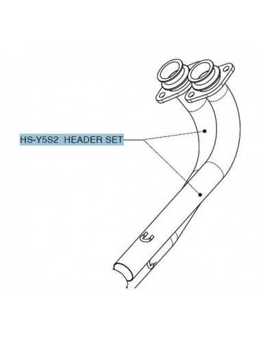 Lignes d’échappement et collecteurs,HEADPIPE KIT SS T-MAX