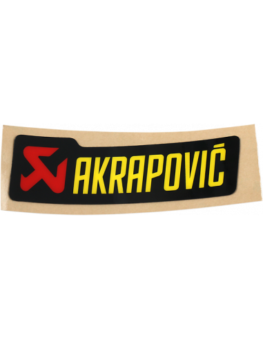 Autocollant générique de rechange,STICKER AKRAPOVIC 90X26.5