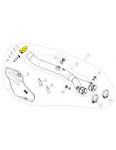 Sangle d'échappement de rechange,CLAMP SS