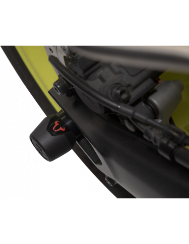 Roulettes de protection d’axe de roue arrière,REAR AXLE SLIDER SET