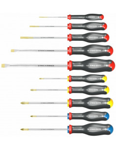 Jeu de 10 tournevis FACOM Protwist®