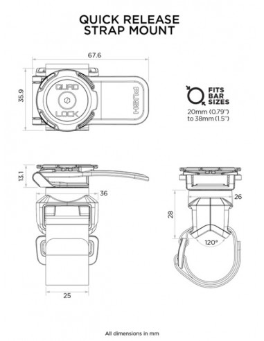 Support à sangle QUAD LOCK Quick Release