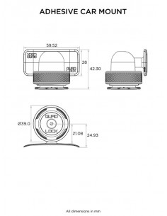 Support de smartphone QUAD LOCK MAG tableau de bord 2