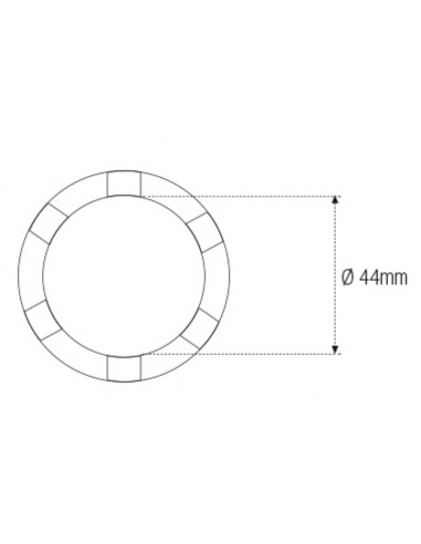 Douille à créneaux JMP Ø44mm 3/8''