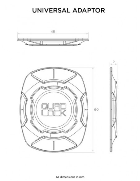 Adaptateur universel QUAD LOCK