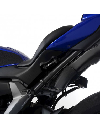 Cache orifice reposes-pied arrière R&G RACING noir