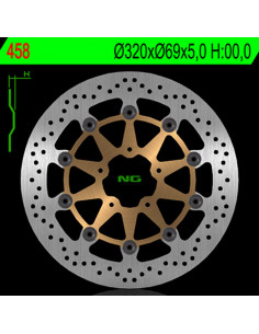Disque de frein NG BRAKES flottant - 458