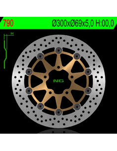 Disque de frein NG BRAKES flottant - 790