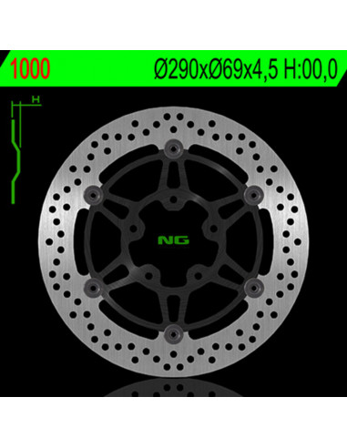 Disque de frein NG BRAKES flottant - 1000