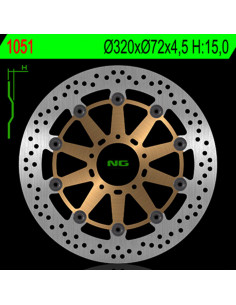 Disque de frein NG BRAKES flottant - 1051