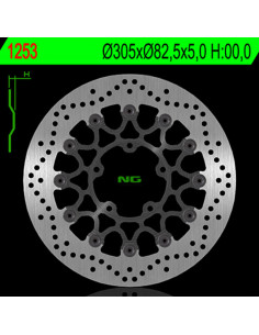 Disque de frein NG BRAKES flottant - 1253