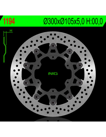 Disque de frein NG BRAKES flottant - 1194