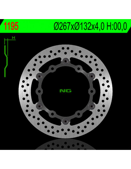 Disque de frein NG BRAKES flottant - 1195