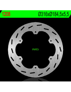 Disque de frein NG BRAKES fixe - 1208 2