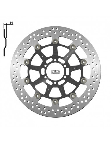 Disque de frein NG BRAKES Flottant - 1538G