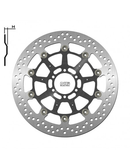 Disque de frein NG BRAKES Flottant - 1538G