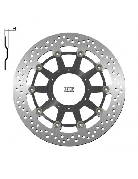 Disque de frein NG BRAKES flottant - 1446G