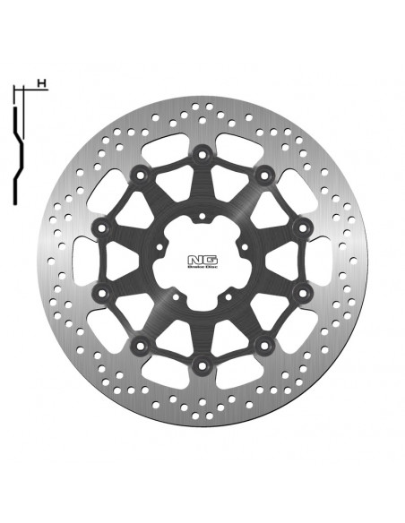 Disque de frein NG BRAKES flottant - 1517