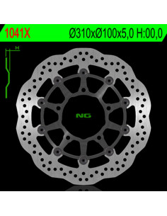 Disque de frein NG BRAKES pétale flottant - 1041X