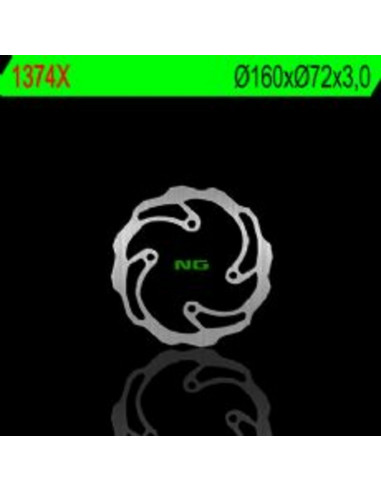 Disque de frein NG BRAKES pétale fixe - 1374X