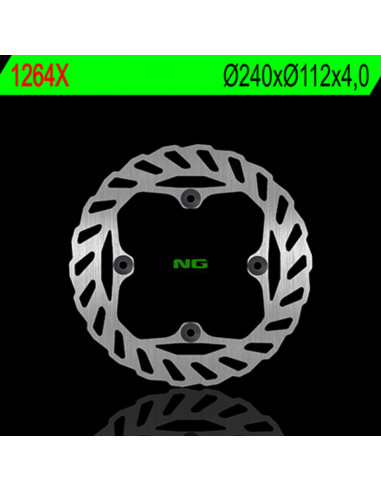 Disque de frein NG BRAKES pétale fixe - 1264X