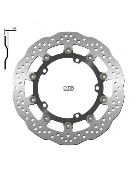 Disque de frein NG BRAKES pétale flottant - 1708XG