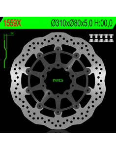 Disque de frein NG BRAKES pétale - 1559X