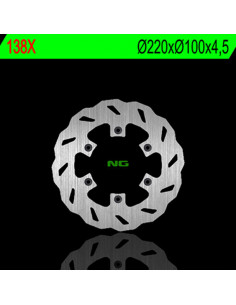 Disque de frein NG BRAKES pétale fixe - 138X