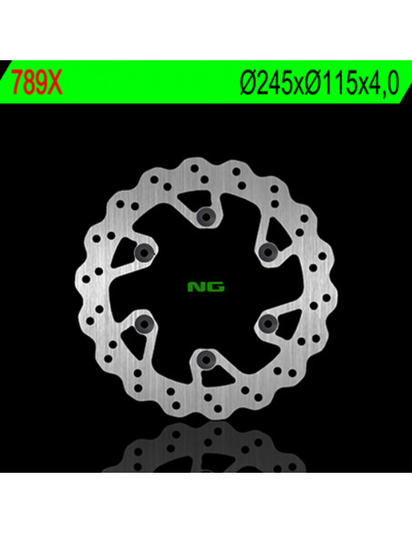 Disque de frein NG BRAKES pétale fixe - 789X