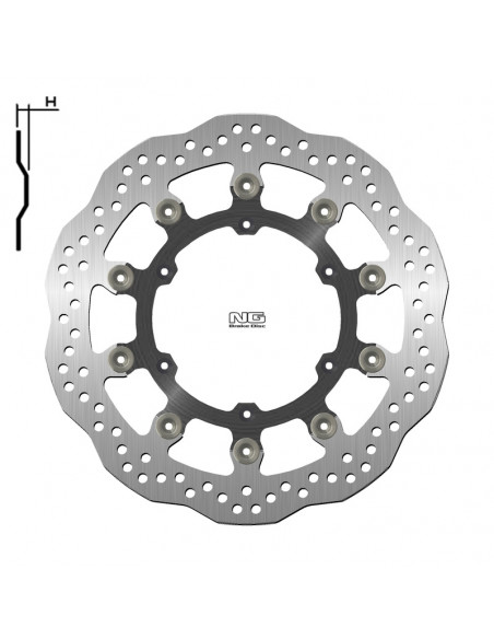 Disque de frein NG BRAKES pétale flottant - 1224XG