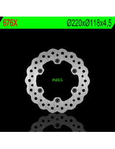 Disque de frein NG BRAKES pétale fixe - 676X