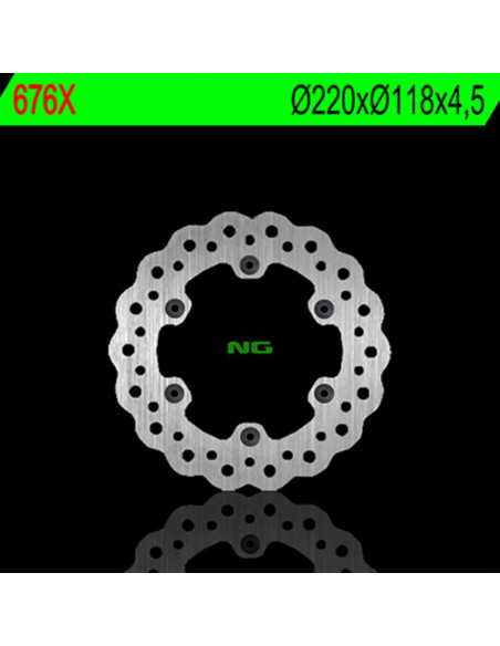 Disque de frein NG BRAKES pétale fixe - 676X