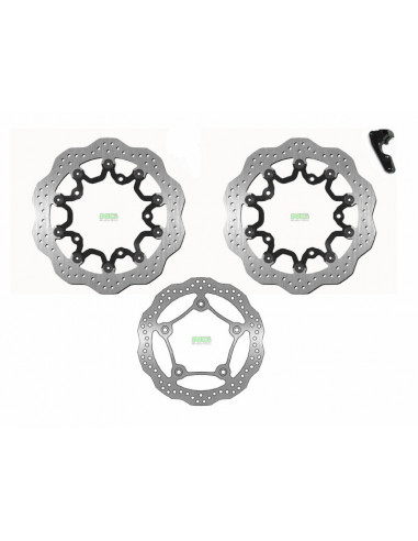 Kit de 3 disque de frein Oversize NG BRAKES pétale flottant - 298 KITTMAX 2012