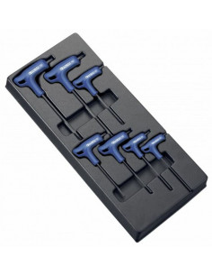 Module d'outils EXPERT 7 clés males Torx en T - plateau plastique