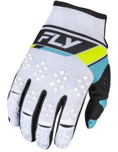 Gants FLY RACING Kinetic Prix - blanc/noir/Hi-Vis