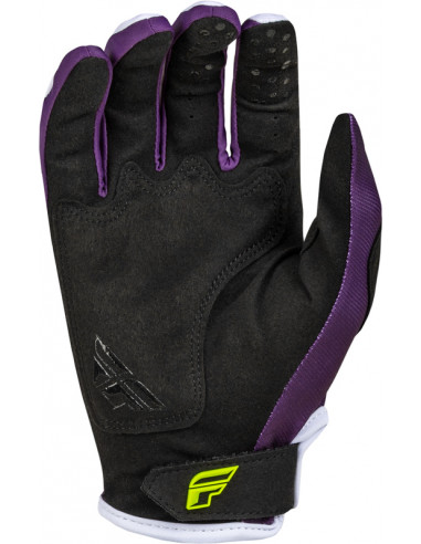 Gants FLY RACING Kinetic Reload - violet foncé/blanc/Hi-Vis