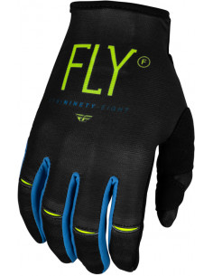Gants enfant FLY RACING Youth Kinetic Prodigy - anthracite/vert fluo/True Blue 2