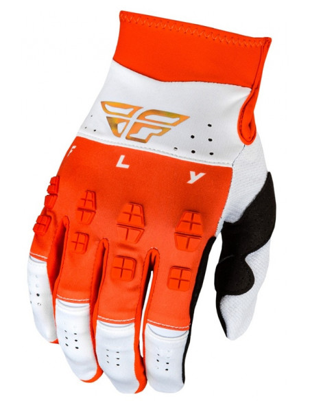 Gants FLY RACING Evolution DST Podium - rouge/blanc/Red Iridium