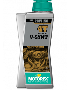Huile moteur MOTOREX V-SYNT 4T 20W/50 1L