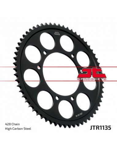Couronne JT SPROCKETS acier standard 1135 - 428