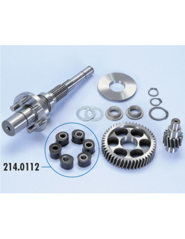 Jeu d'engrenages POLINI avec flecteurs Piaggio