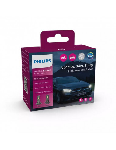 Ampoule PHILIPS H7 Ultinon Access 12V/16W - x1