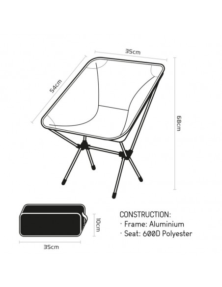 Chaise de camping OXFORD