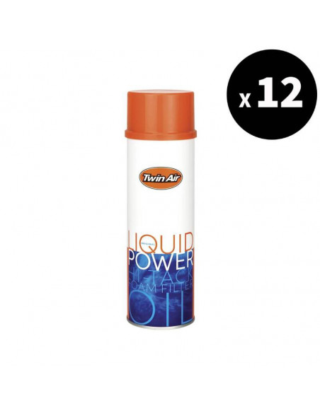 Huile filtre à air TWIN AIR Liquid Power - spray 500ml x12