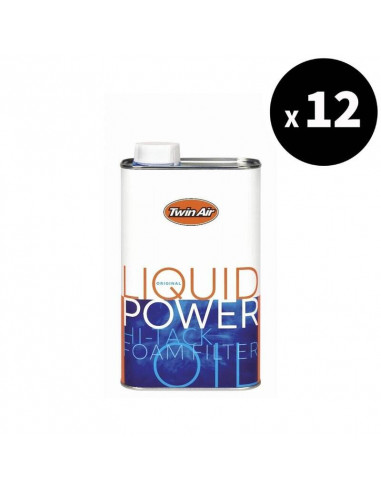 Huile pour filtre à air TWIN AIR Liquid Power - Bidon 1L x12
