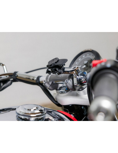 Support de montage guidon QUAD LOCK Pro Chrome