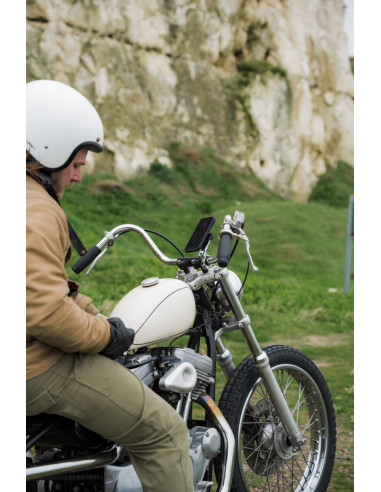 Support de montage guidon QUAD LOCK Pro Chrome