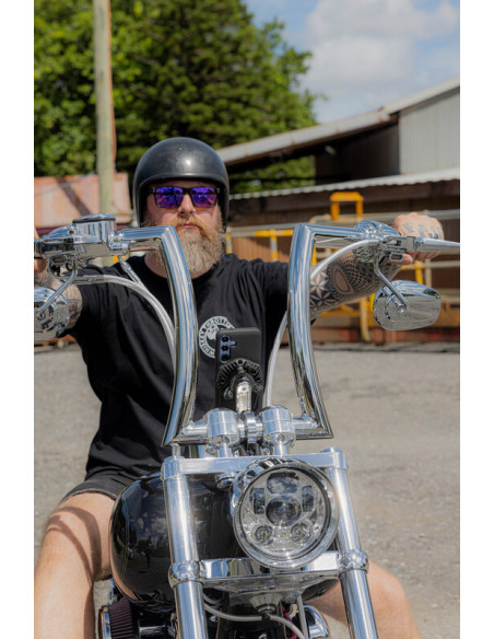 Support de montage guidon QUAD LOCK Pro Chrome - large