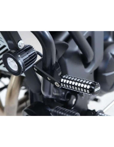 Repose-pieds universels R&G fixation sur barres ø25,4/ø22mm